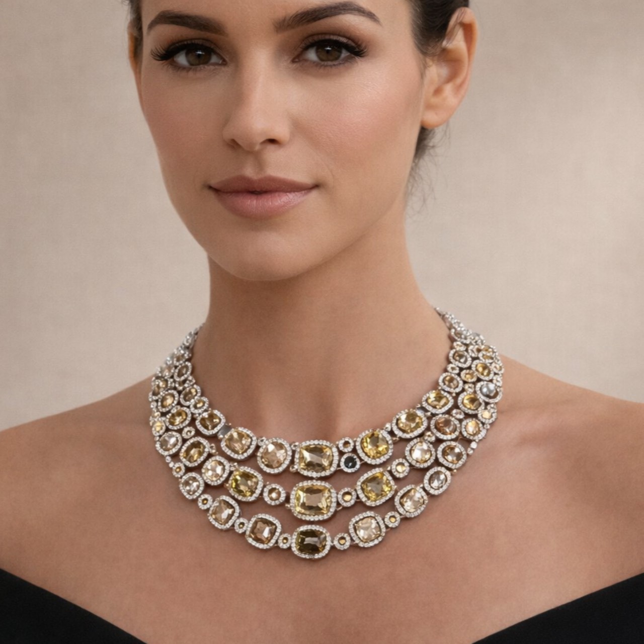 SOPHIA D. 18K Natural Color Diamond Necklace