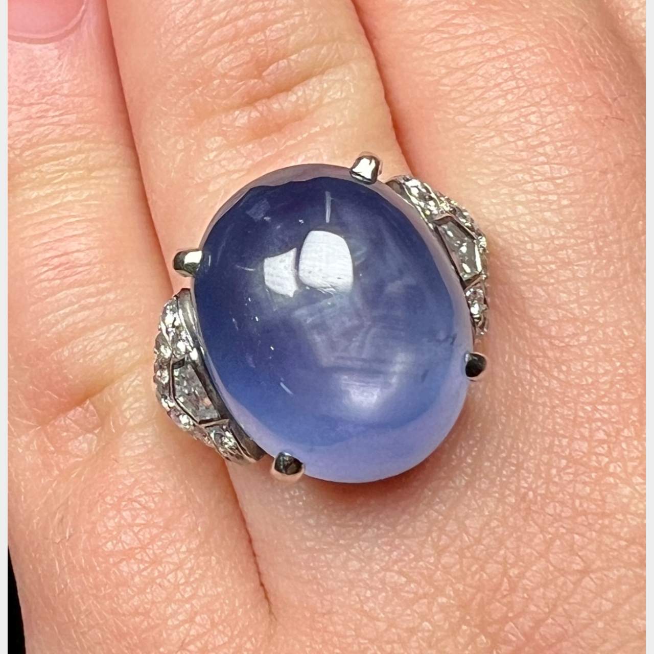 35.00 Ct.* Star Sapphire Ring