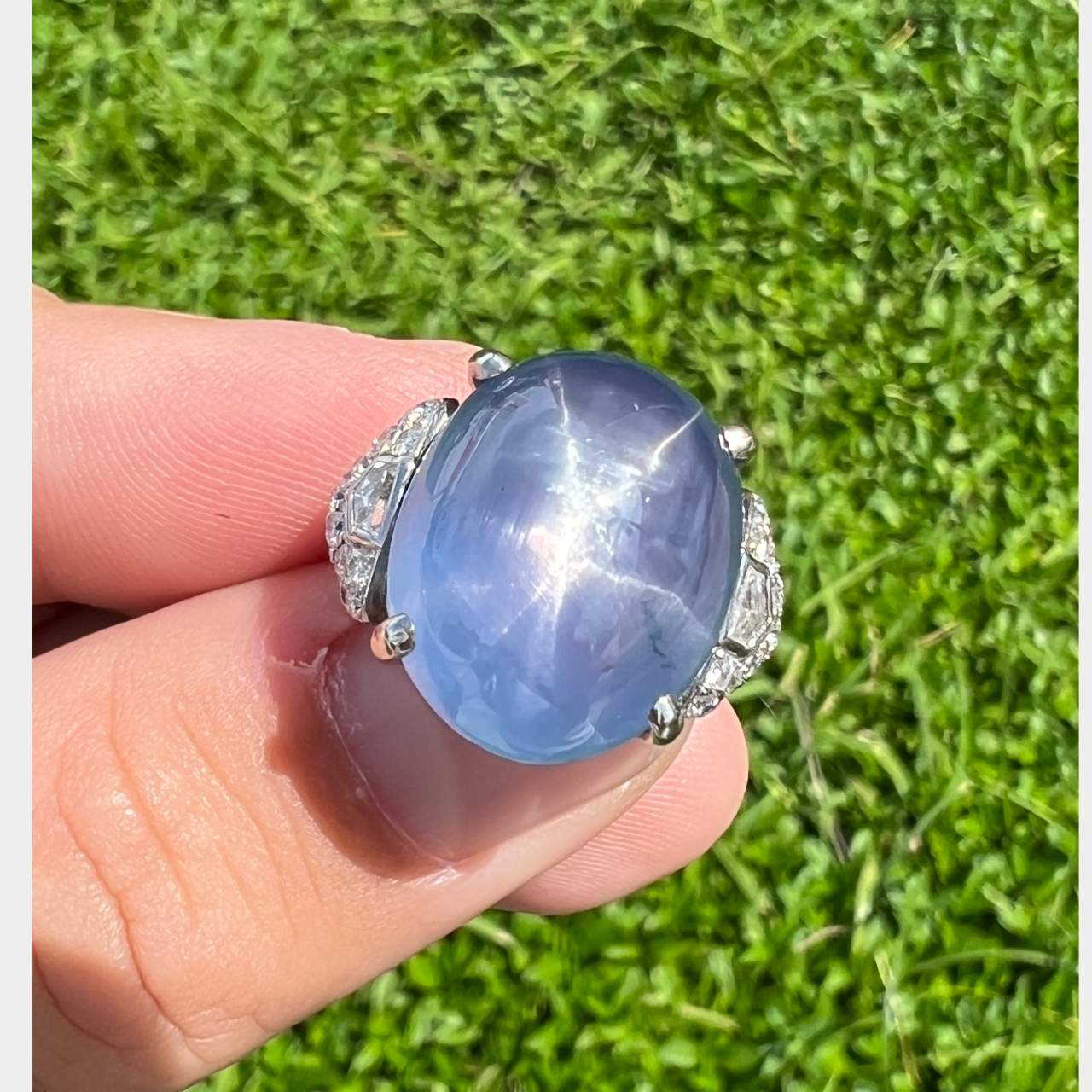 35.00 Ct.* Star Sapphire Ring