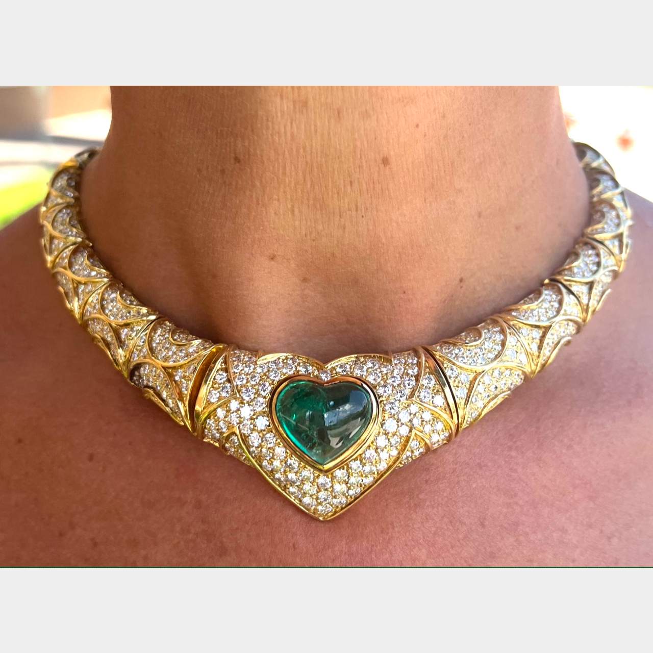 Colombian Emerald & Diamond Necklace