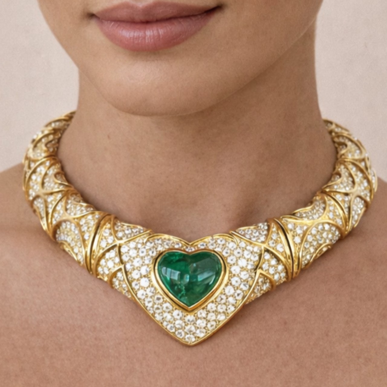 Colombian Emerald & Diamond Necklace