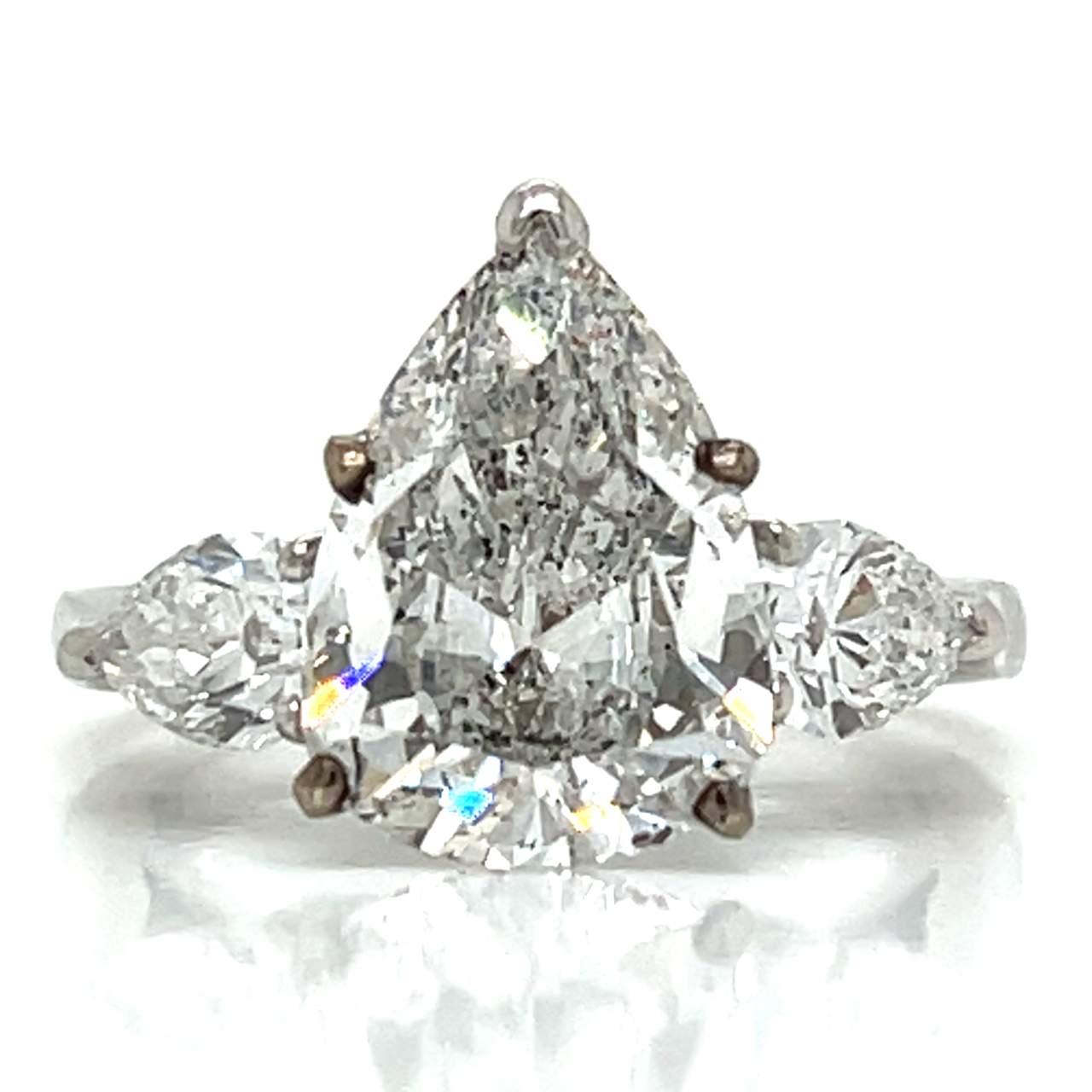 Platinum 4.02 Ct. GIA Certified Diamond Engagement Ring - Image 6