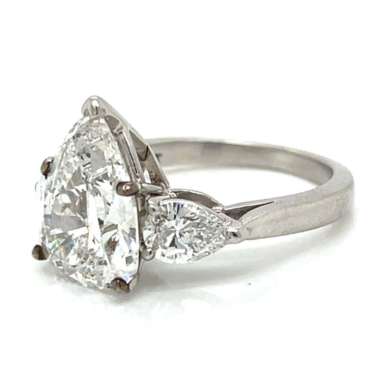 Platinum 4.02 Ct. GIA Certified Diamond Engagement Ring - Image 7