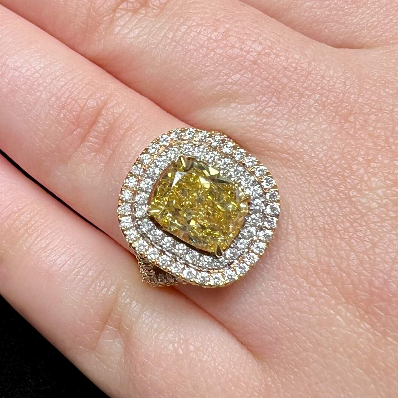 3.10 Fancy Color Diamond Engagement Ring
