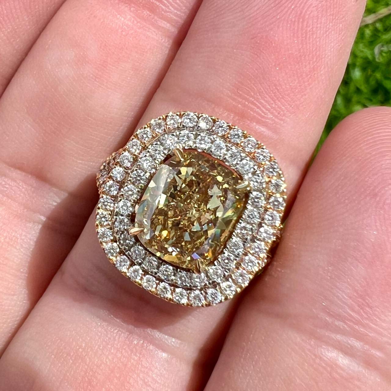 3.10 Fancy Color Diamond Engagement Ring