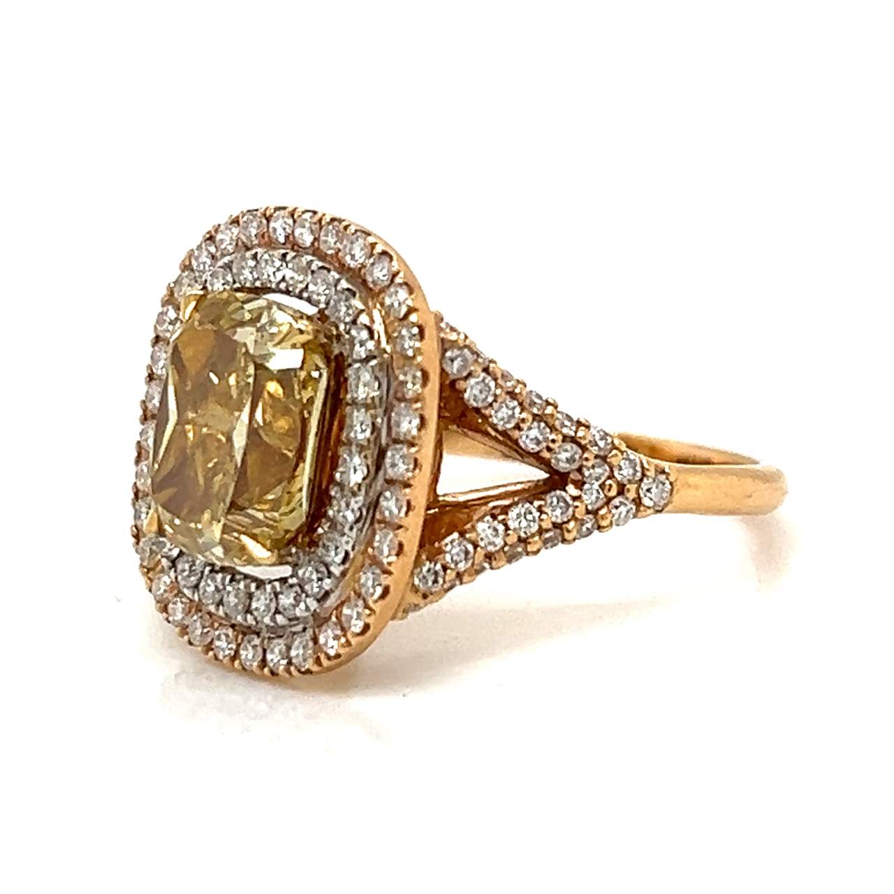3.10 Fancy Color Diamond Engagement Ring