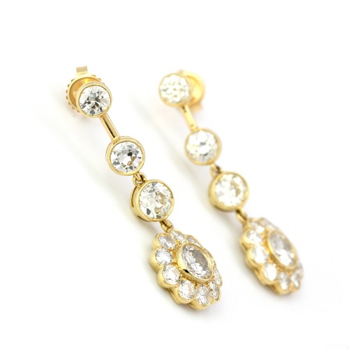 7.62 Ct Diamond Chandelier Earrings