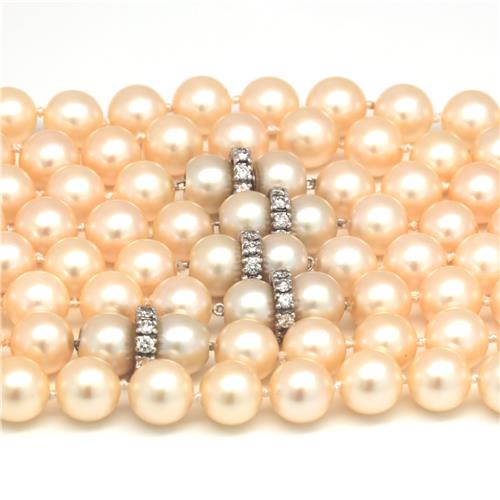 Pearl & Diamond Necklace