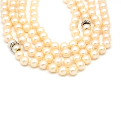 Pearl & Diamond Necklace