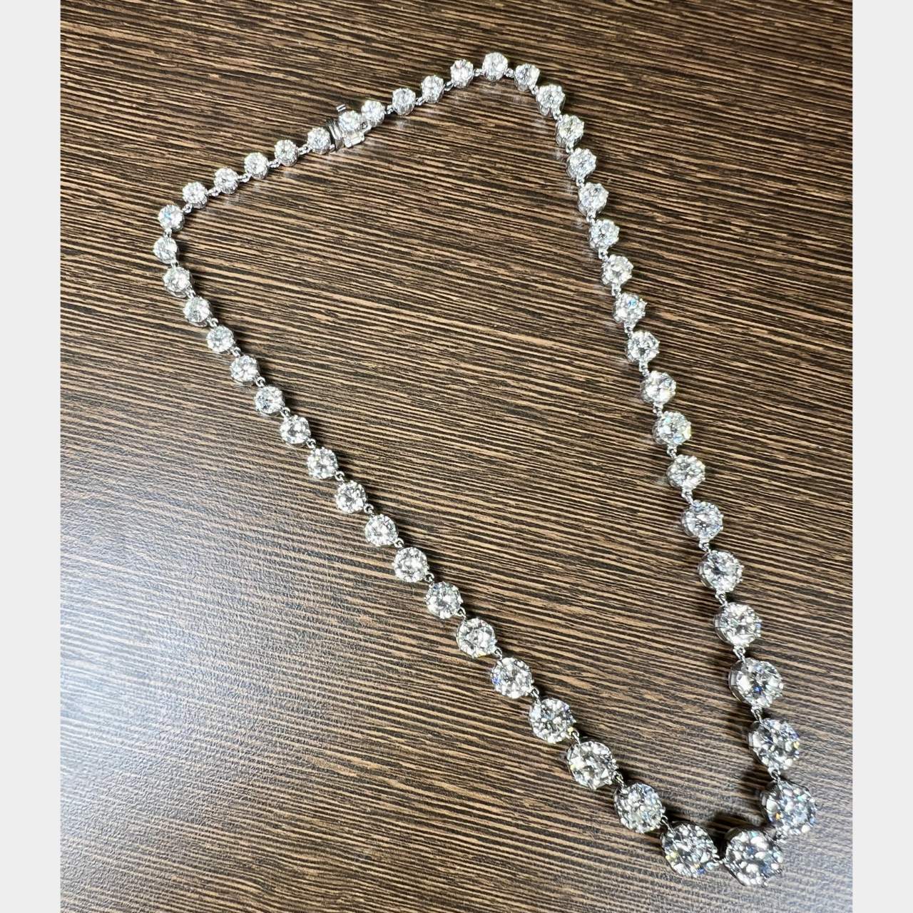 45.15 Ct European Cut Diamond Necklace