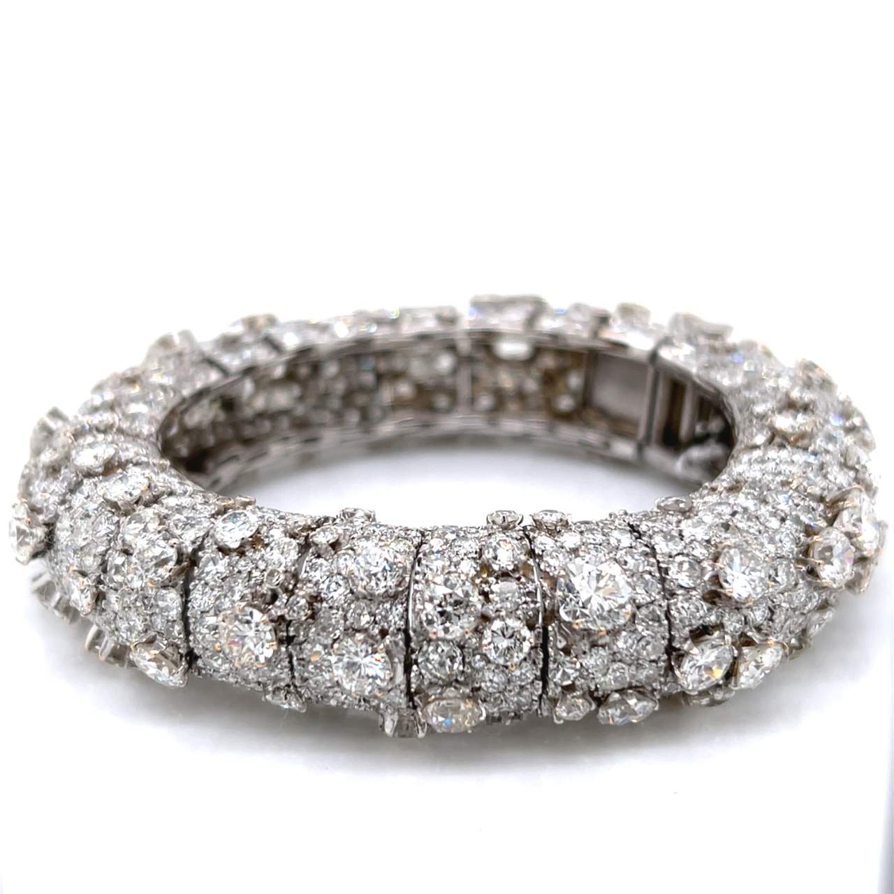 1960’s Platinum 84.00 Ct Diamond Bracelet