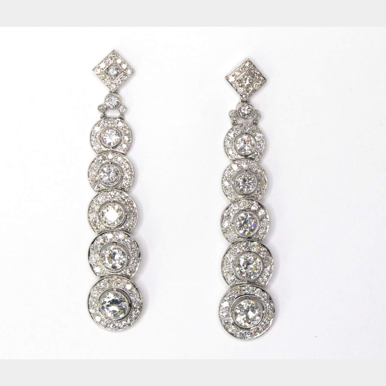15.90 Ct  Diamond Earrings