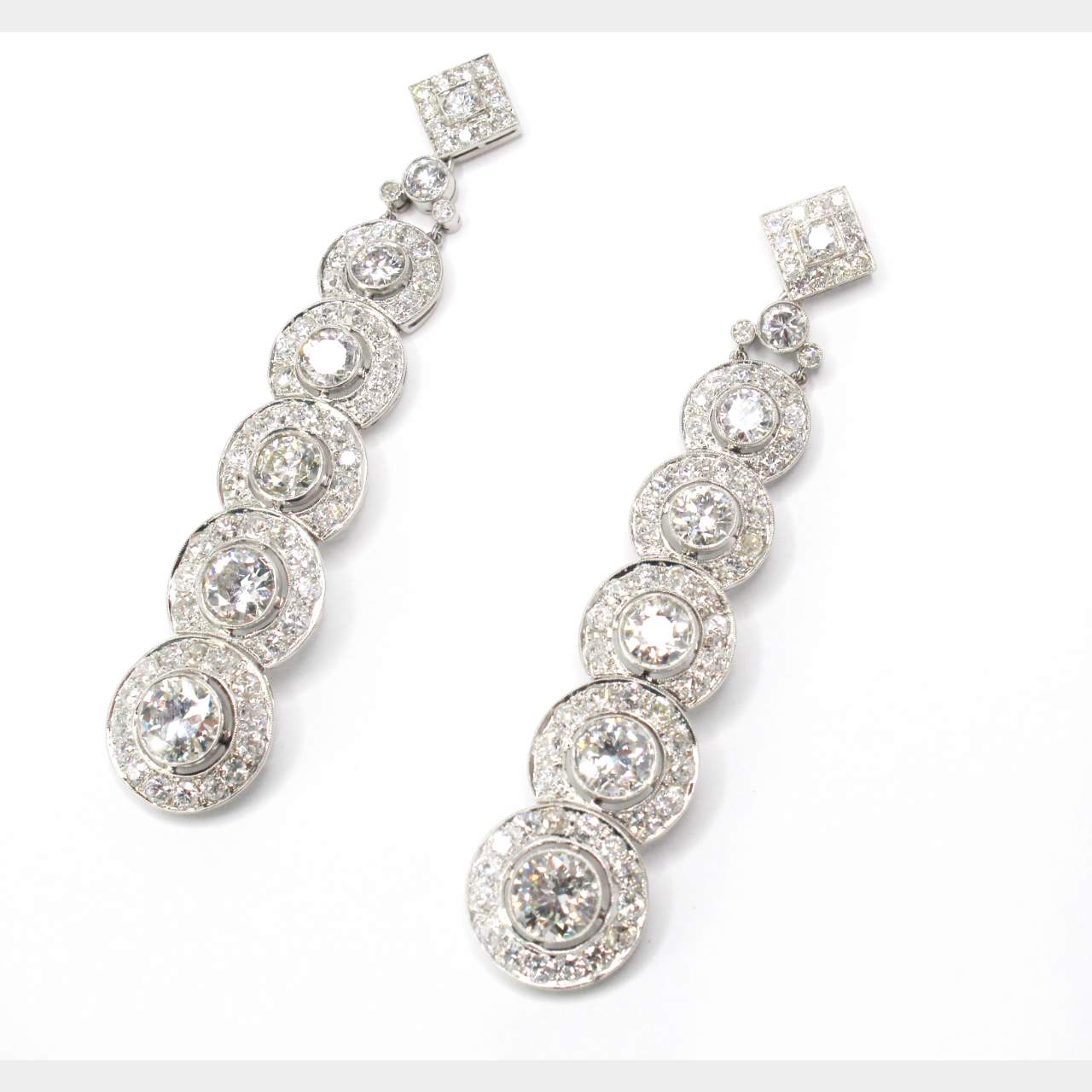 15.90 Ct  Diamond Earrings