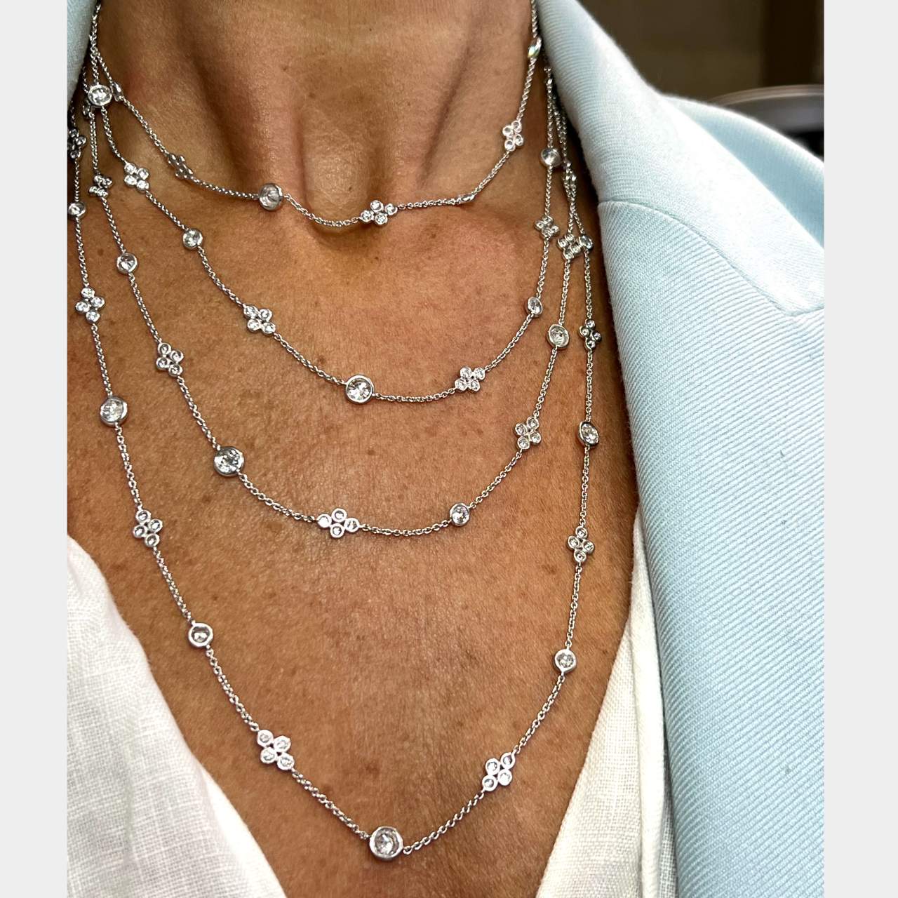 17.40 ct Diamonds By The Yard Necklace