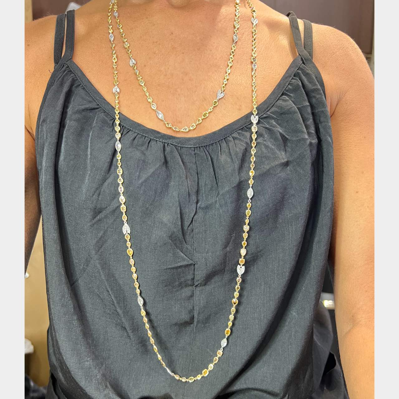 40.50 Ct Diamonds By The Yard Necklace