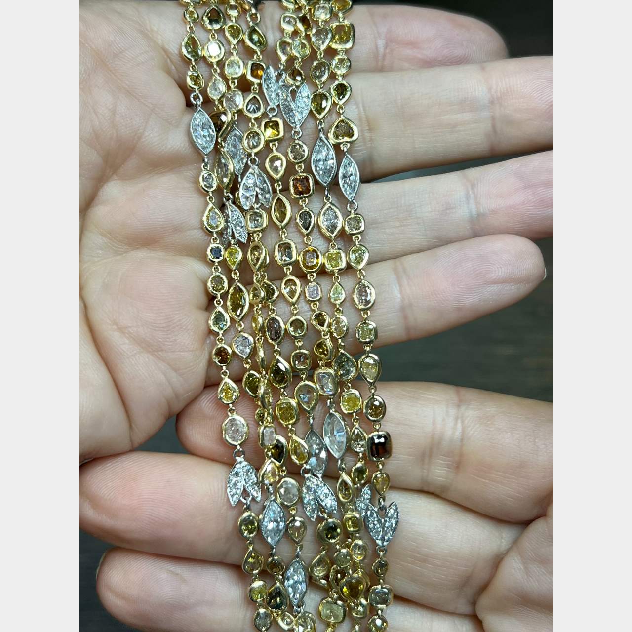 40.50 Ct Diamonds By The Yard Necklace