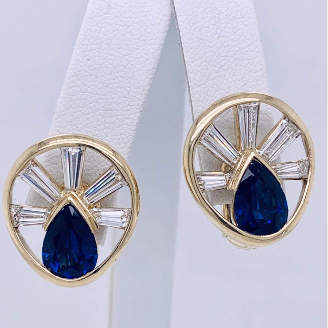 Sapphire & Diamond Earrings