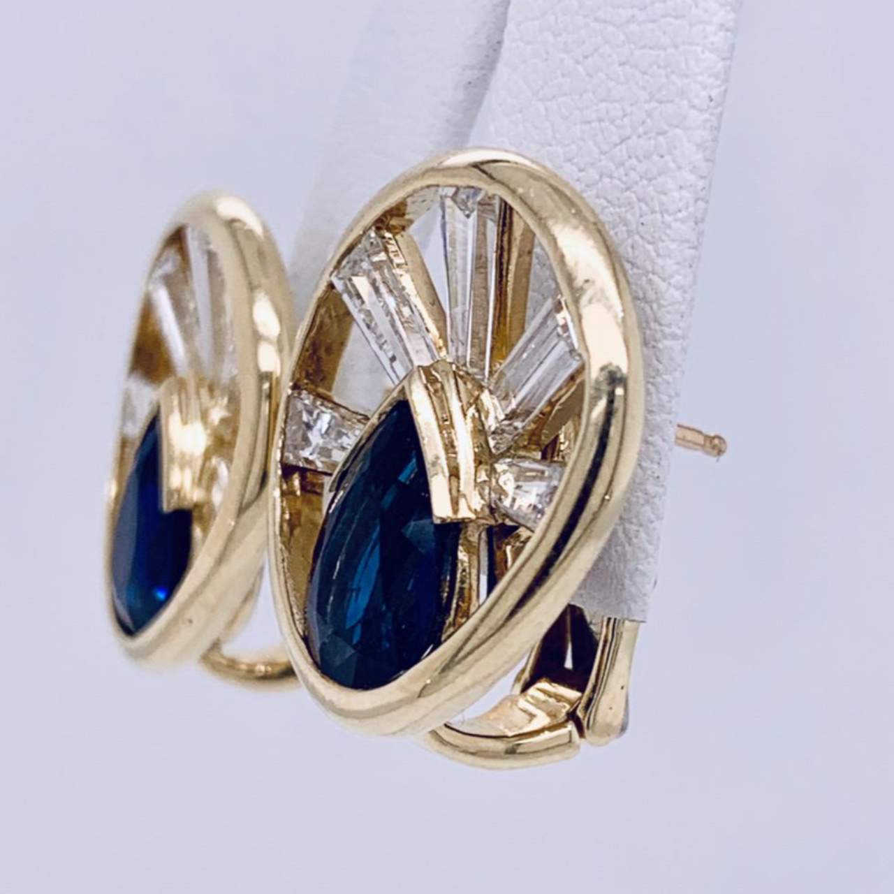 Sapphire & Diamond Earrings