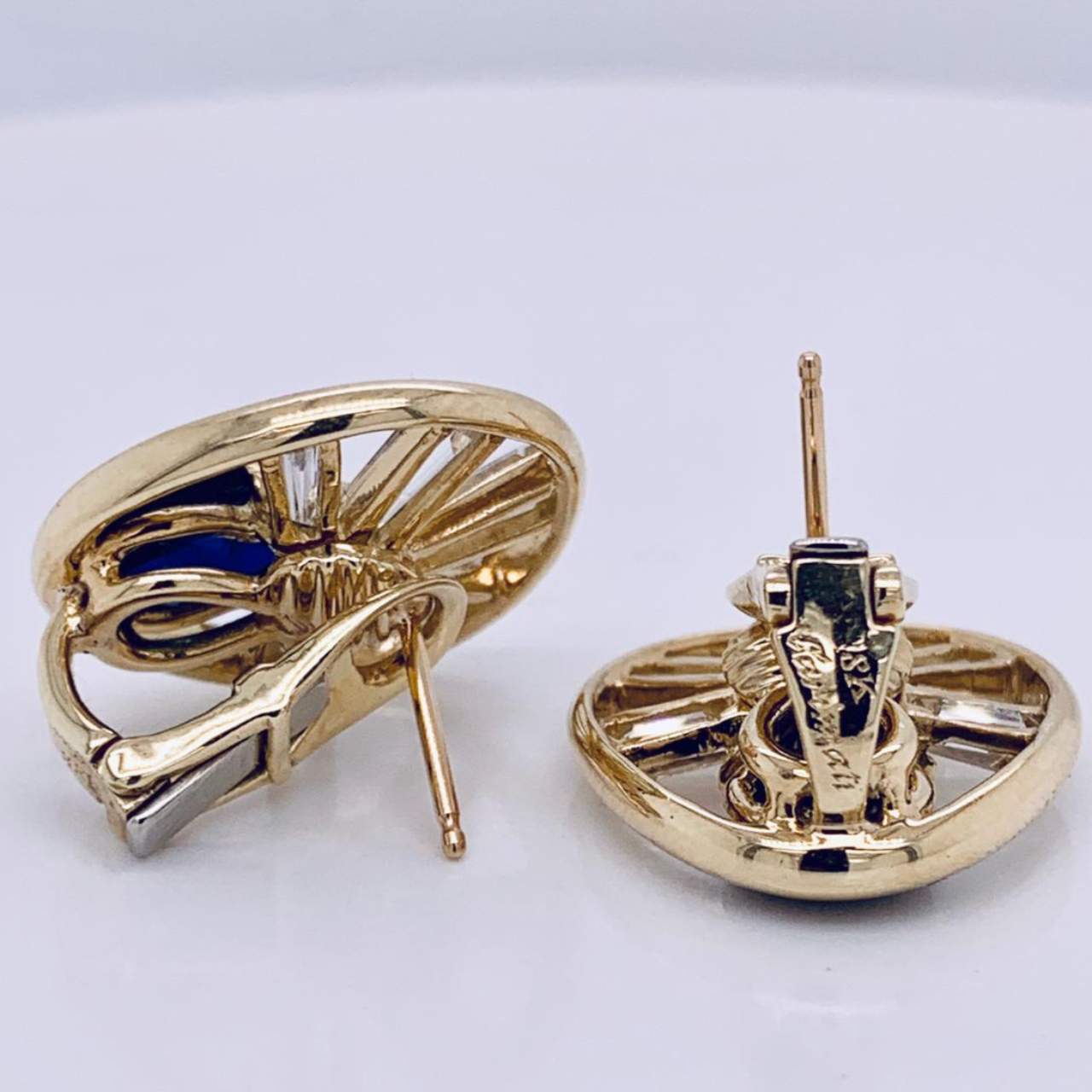 Sapphire & Diamond Earrings