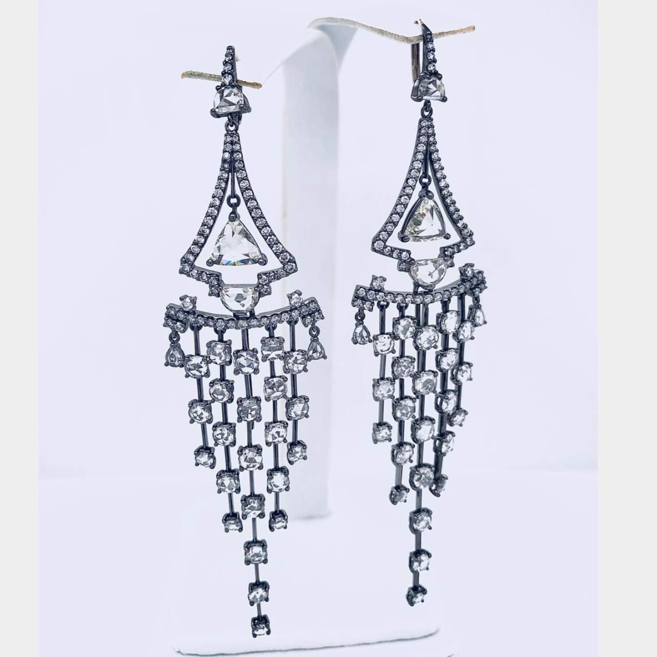 8.88 Ct Diamond Chandelier Earrings