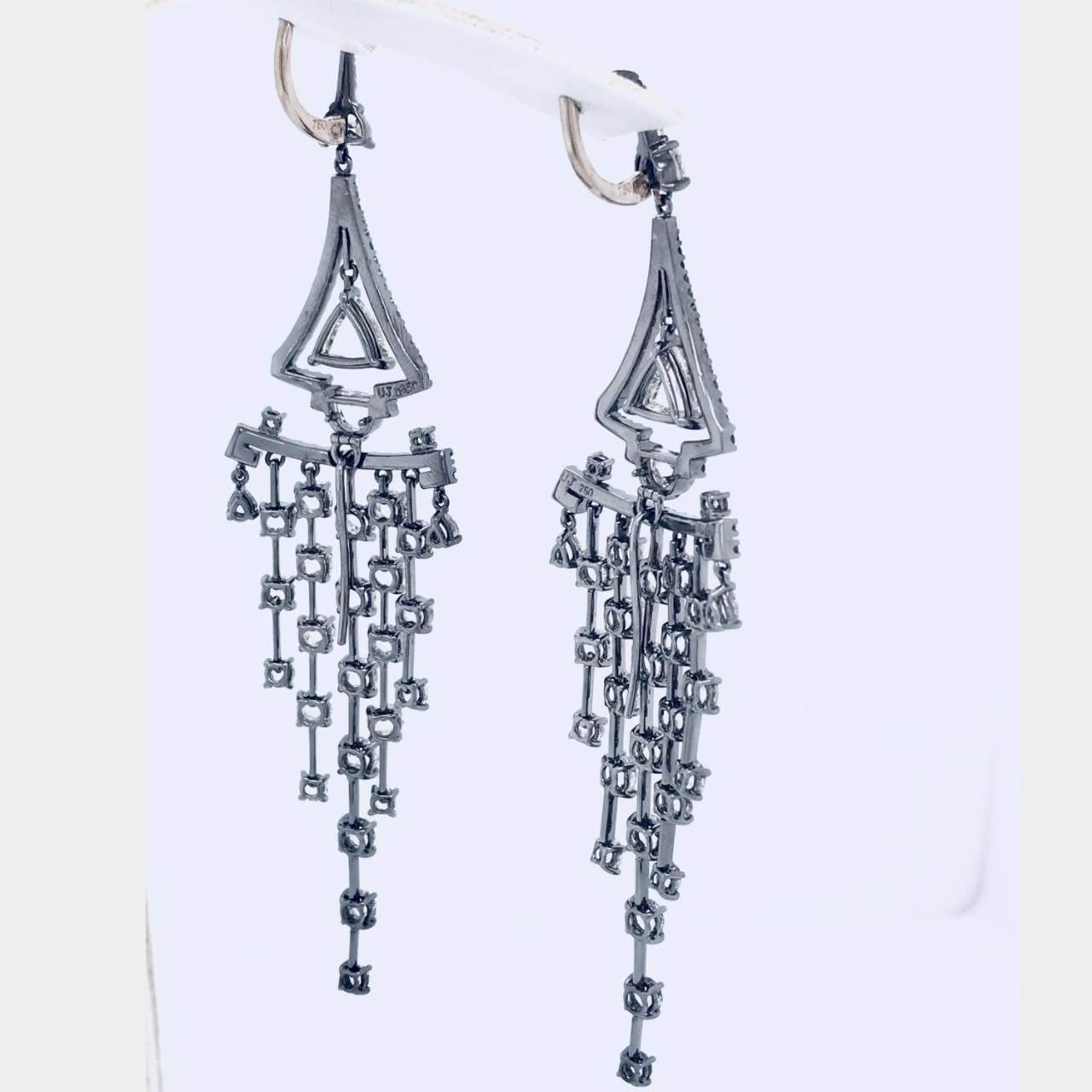 8.88 Ct Diamond Chandelier Earrings