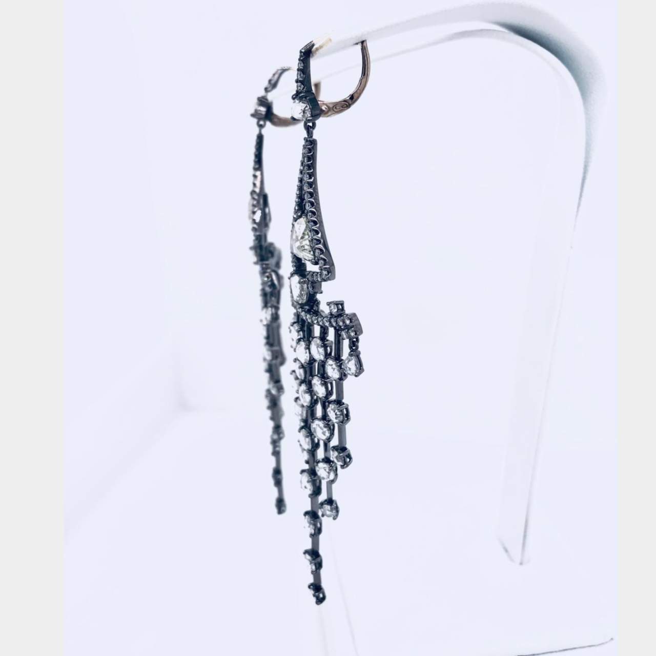 8.88 Ct Diamond Chandelier Earrings