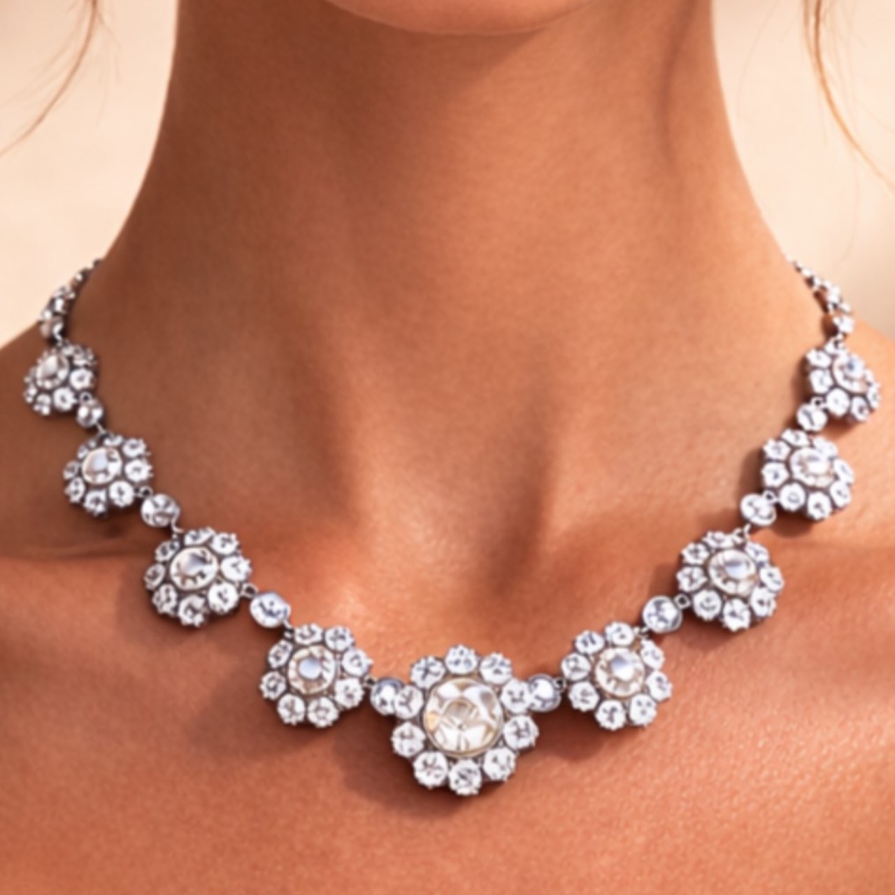 Platinum 57.69 Ct. Diamond Riviera Necklace Platinum 57.69 Ct. Diamond Riviera Necklace