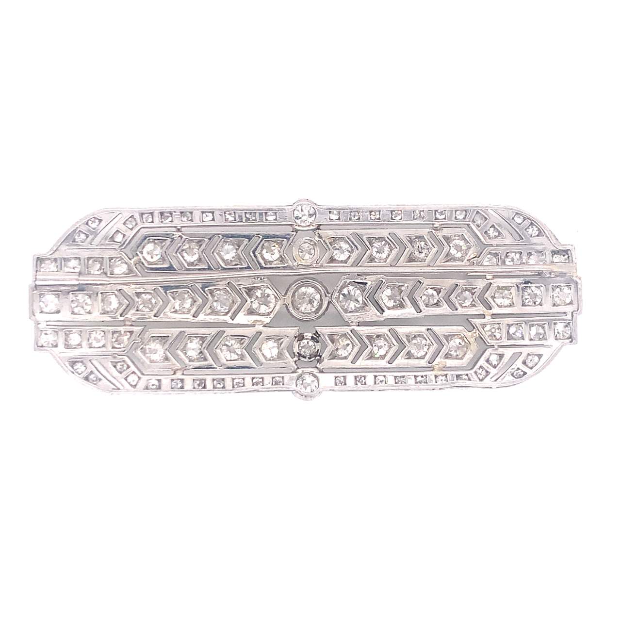 9.00 Art Deco Diamond Brooch