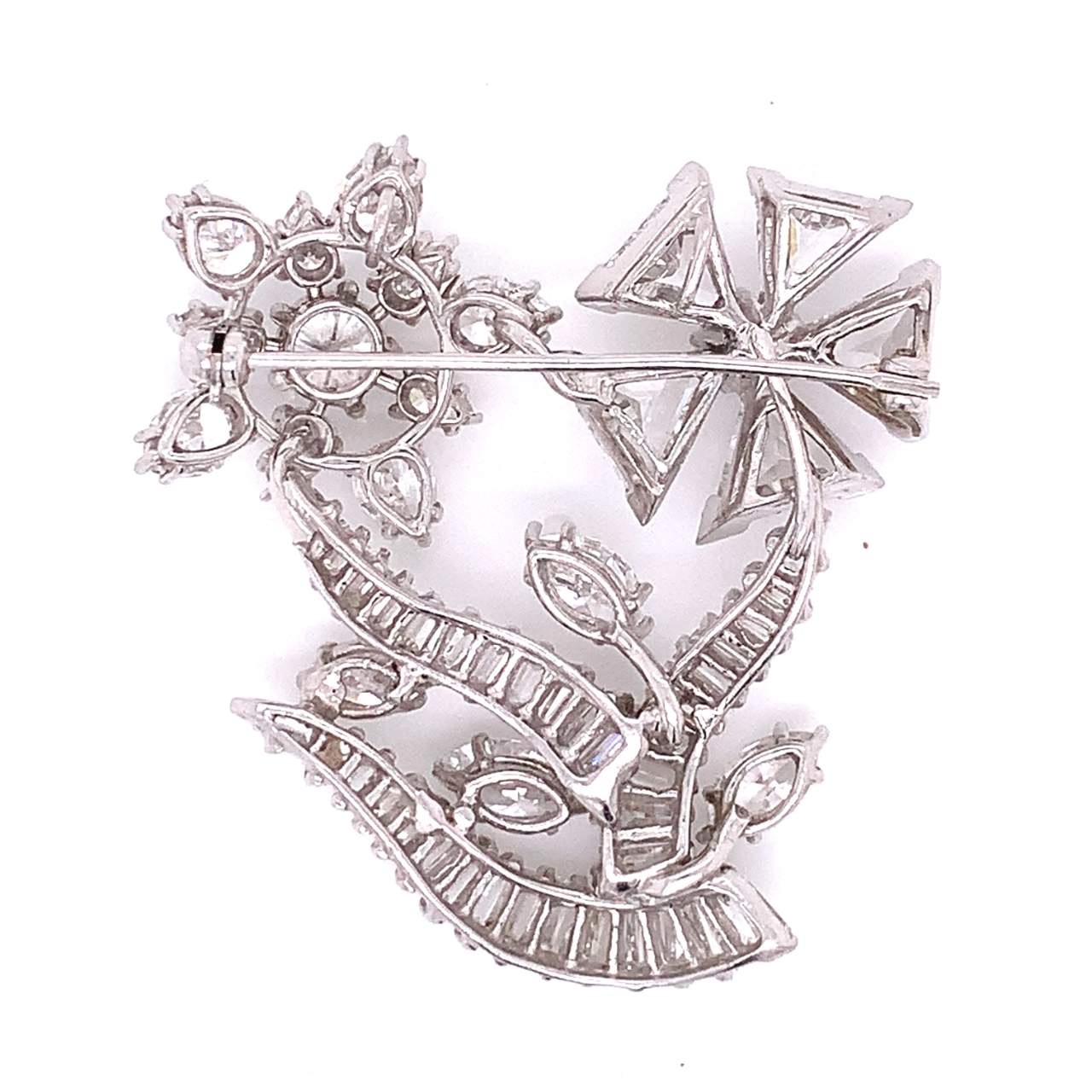 12.25 Ct. Art Deco Diamond Pin