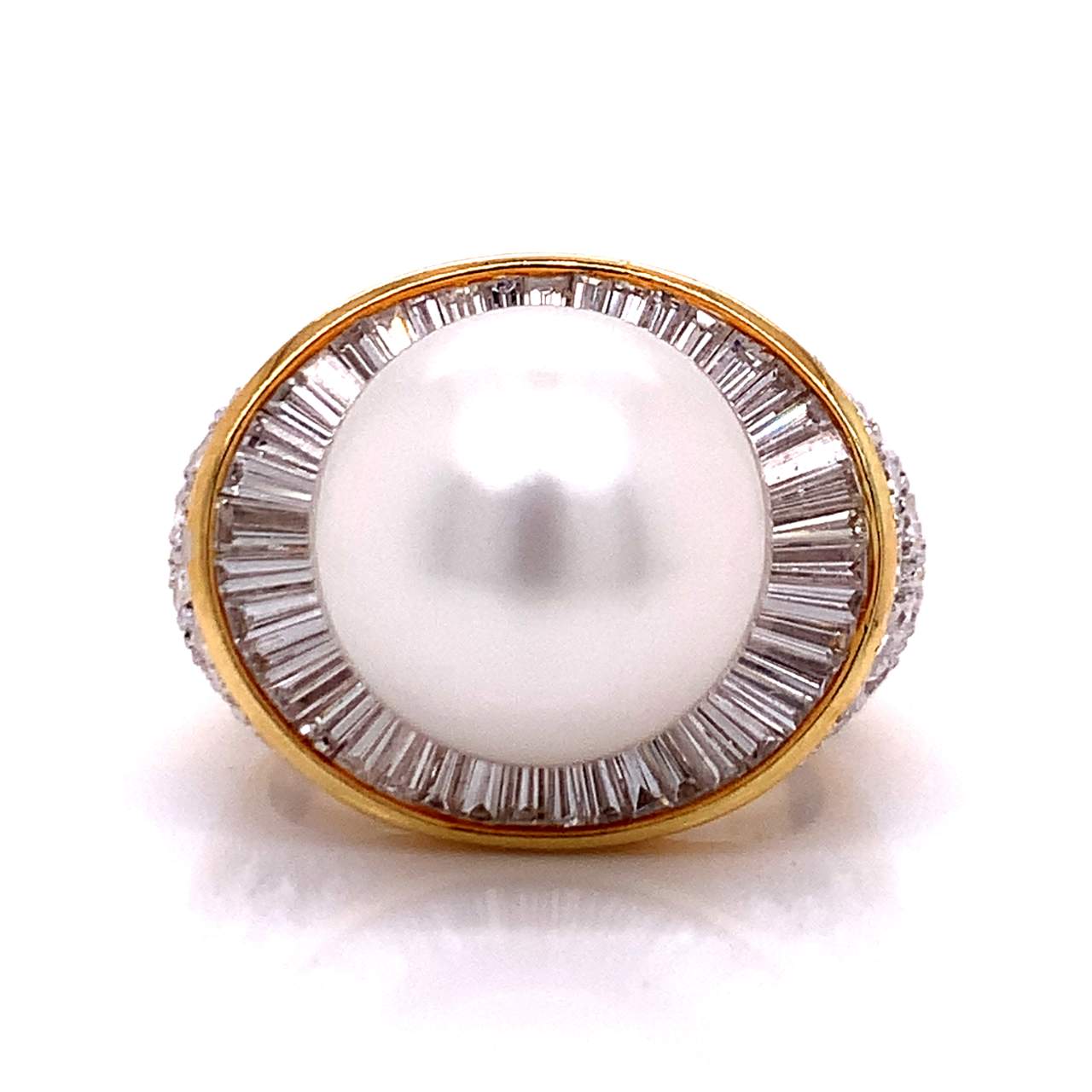 South Sea Pearl & Diamond Ring