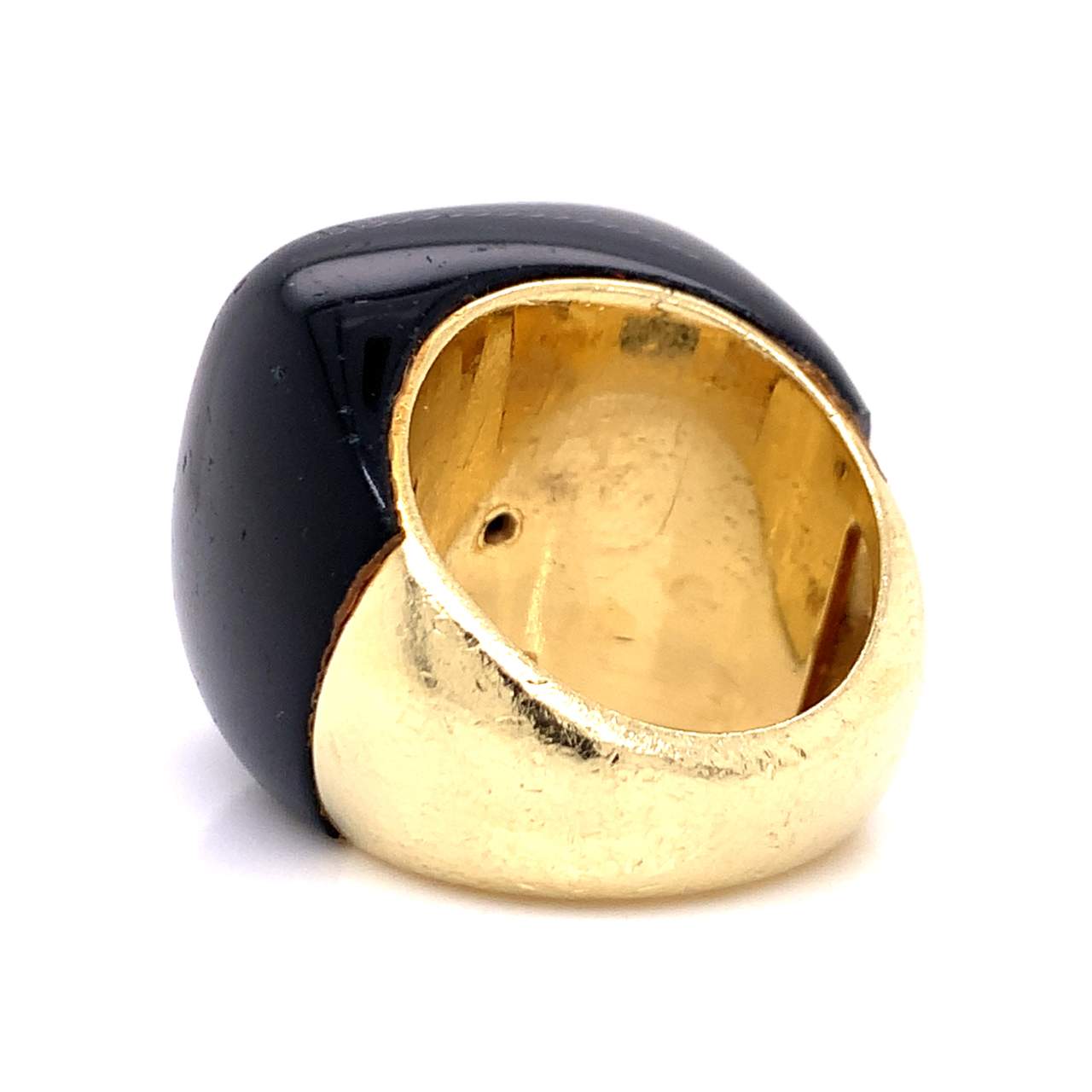 18K Onyx & Diamond Ring