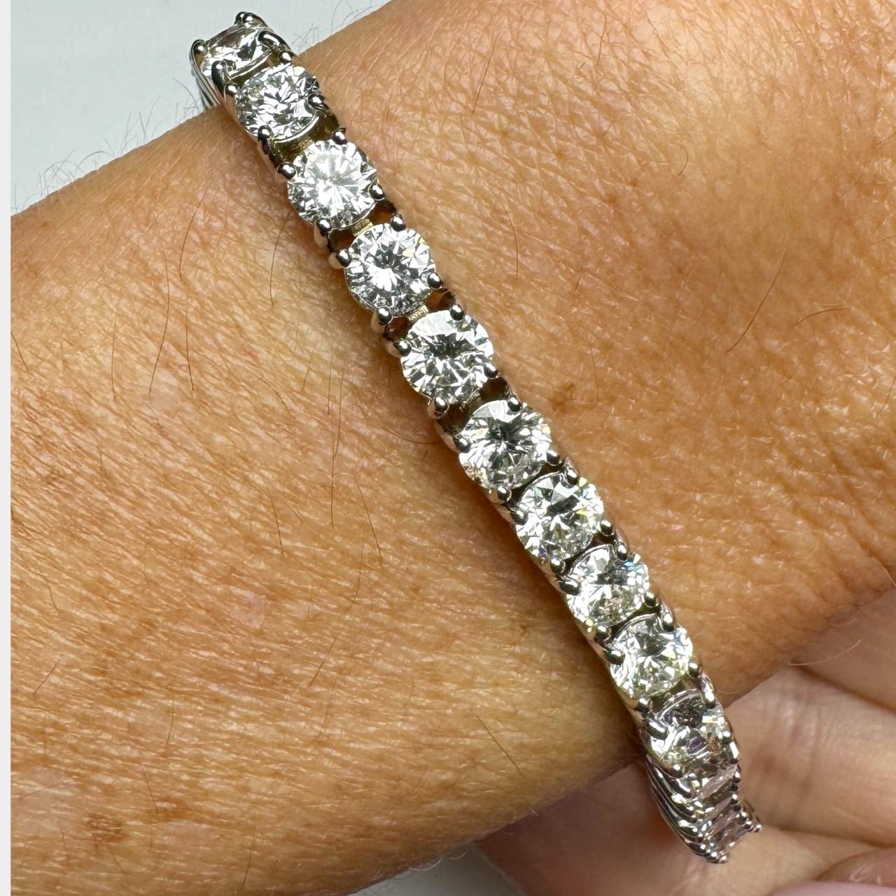12.94 Ct. Tennis Bracelet
