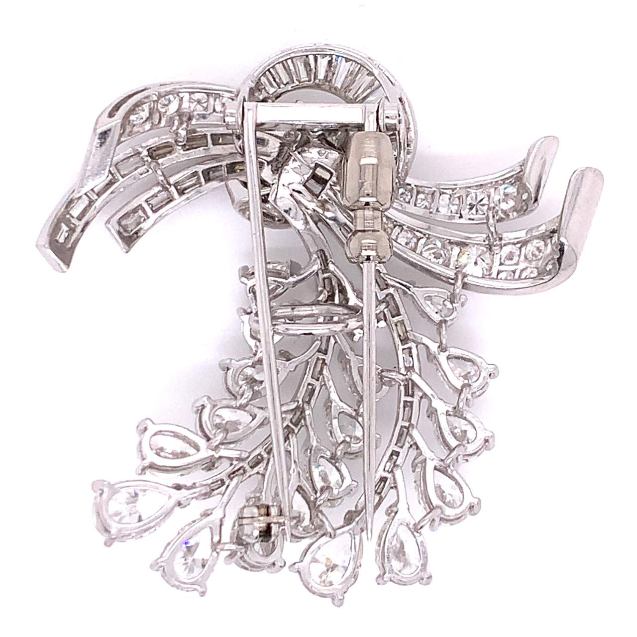 Art Deco 12.40 Ct. Diamond Brooch