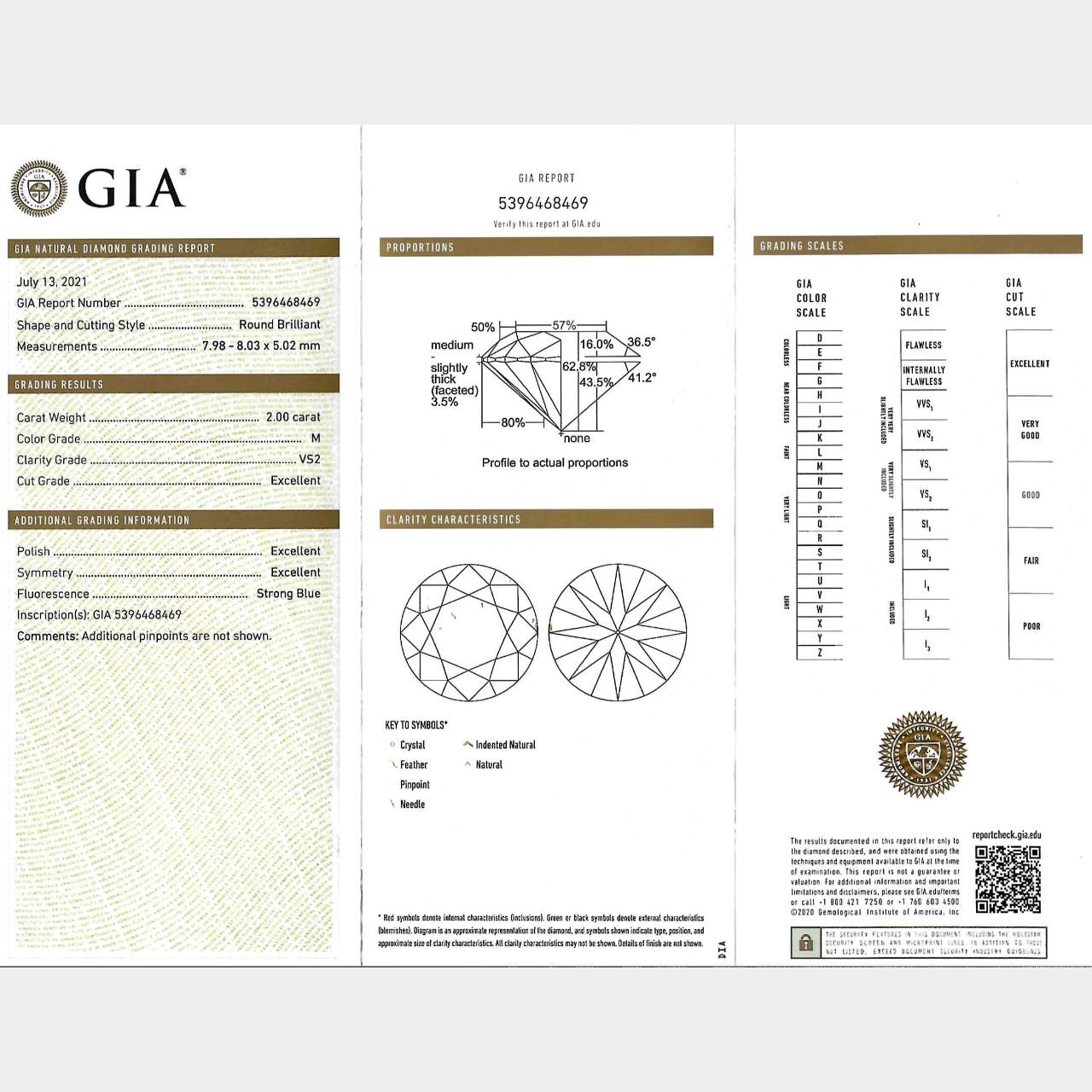 GIA Certified 4.00 Ct. Diamond Stud Earrings