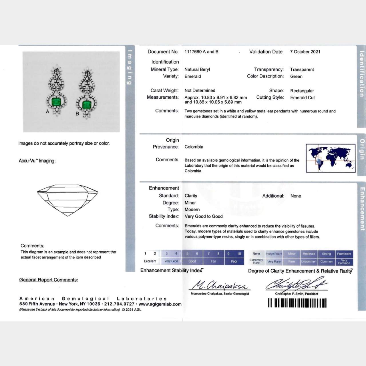 Colombian Emerald and Diamond Chandelier Earrings