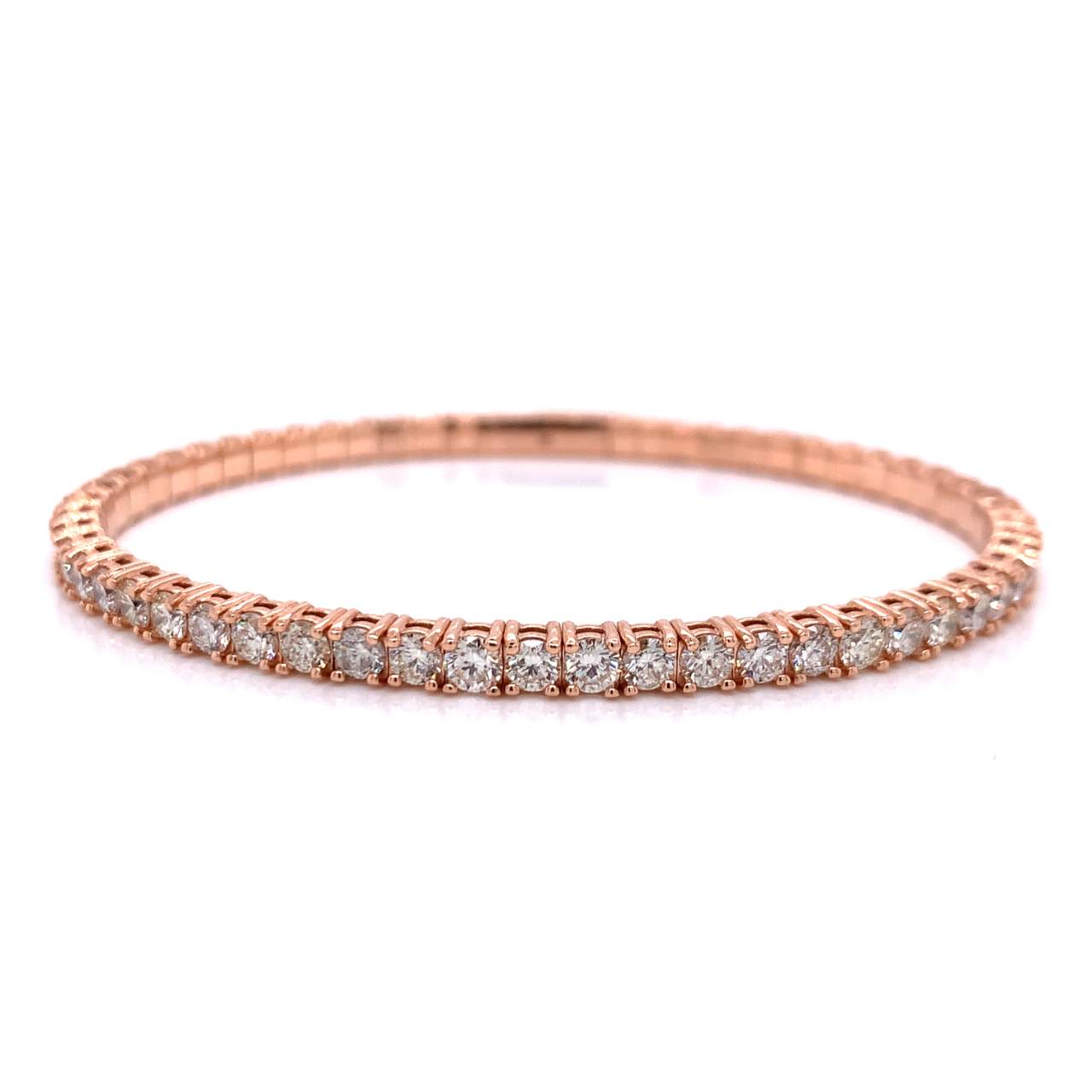 Rose Gold 5.25 Ct. Diamond Bangle