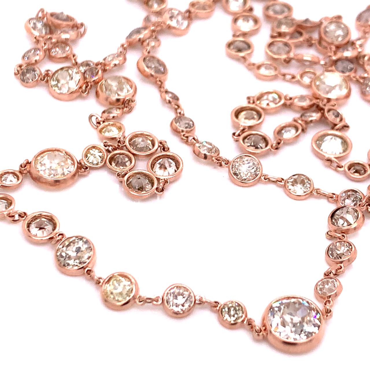 42.40 Ct. Diamond by the Yard Necklace