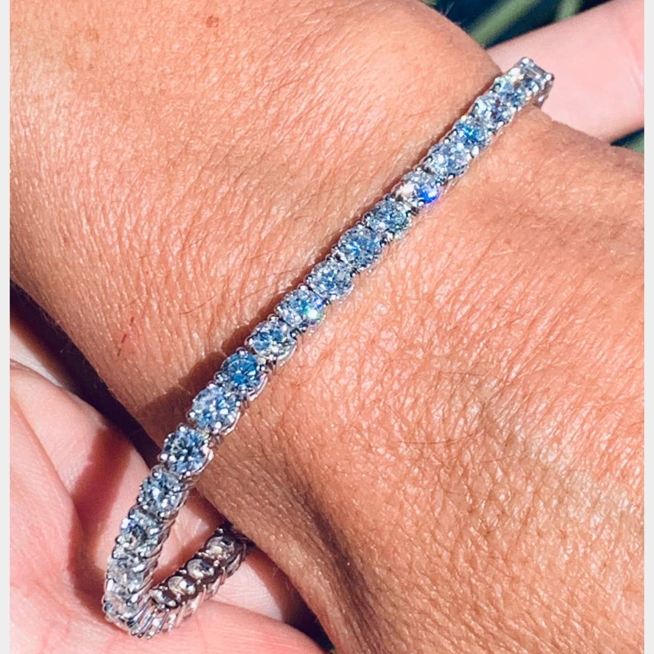11.40 Ct Diamond Tennis Bracelet