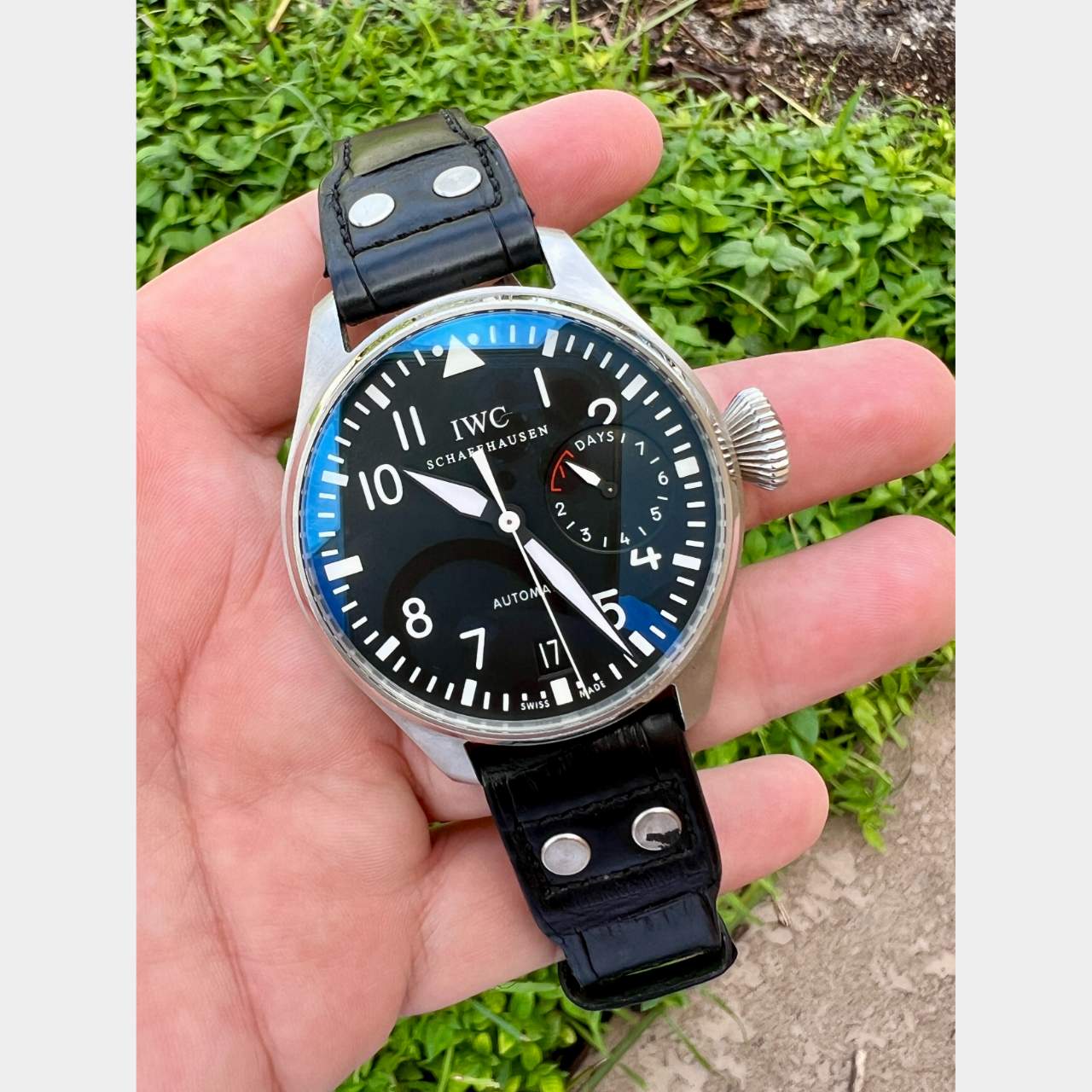 IWC Schaffhausen Stainless Steel Big Pilot Watch