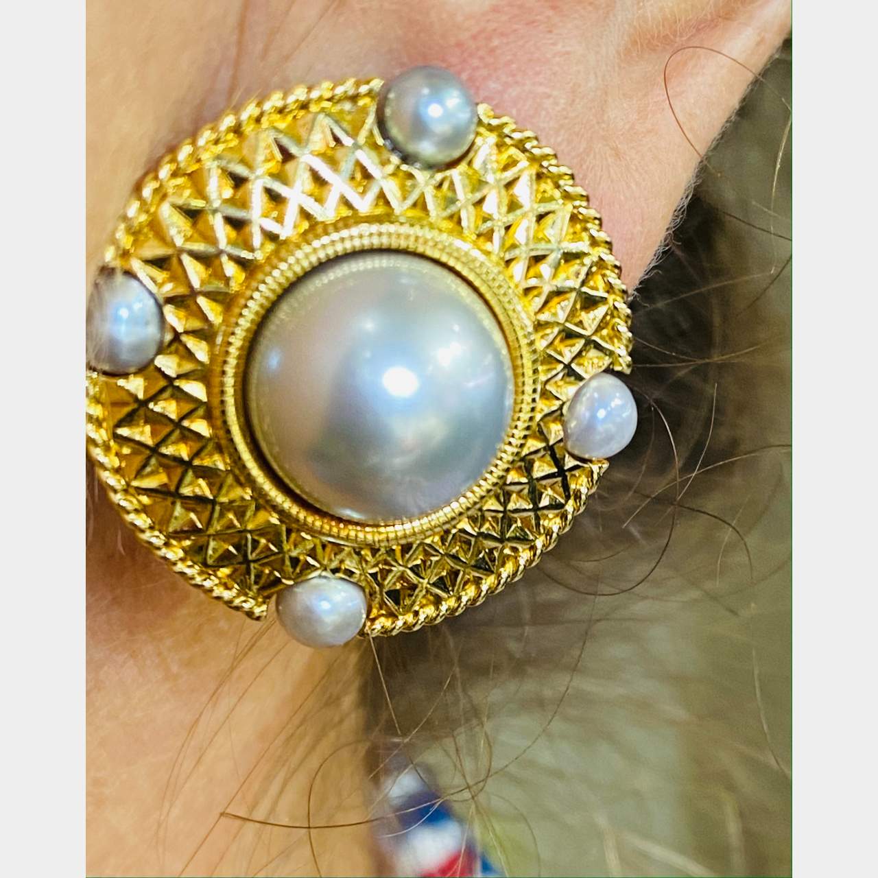 Cassandra Goad 18K Yellow Gold Pearl Earrings