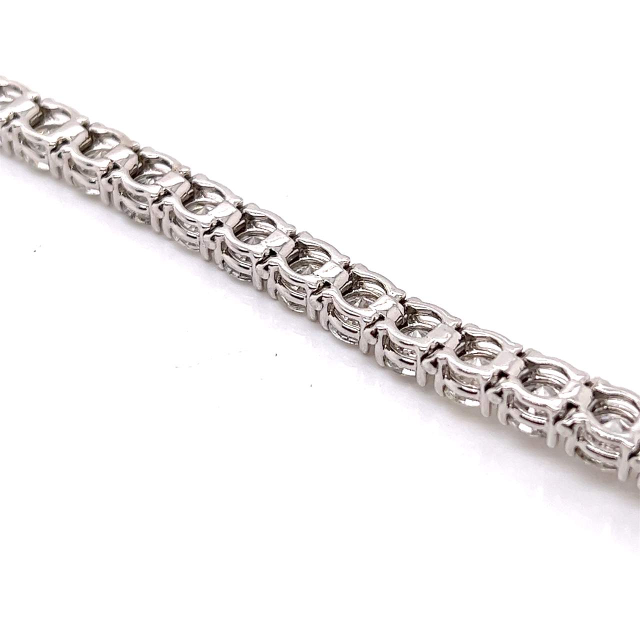 14K White Gold 22.50 Ct. Diamond Tennis Bracelet
