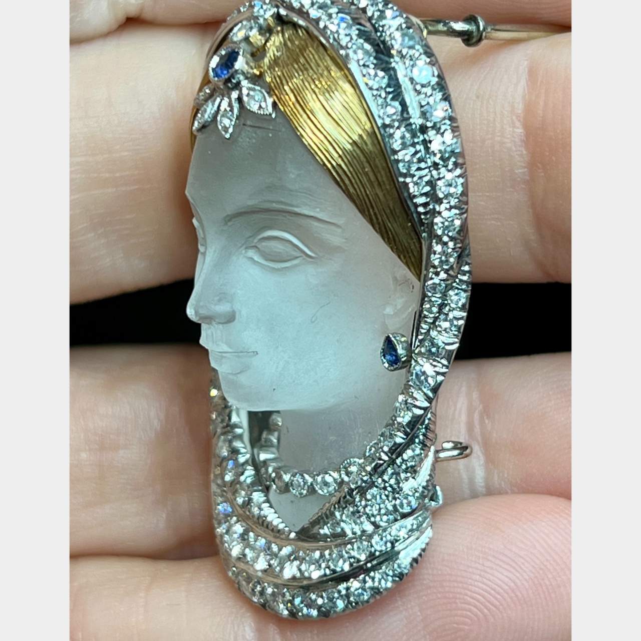 Platinum Diamond Brooch