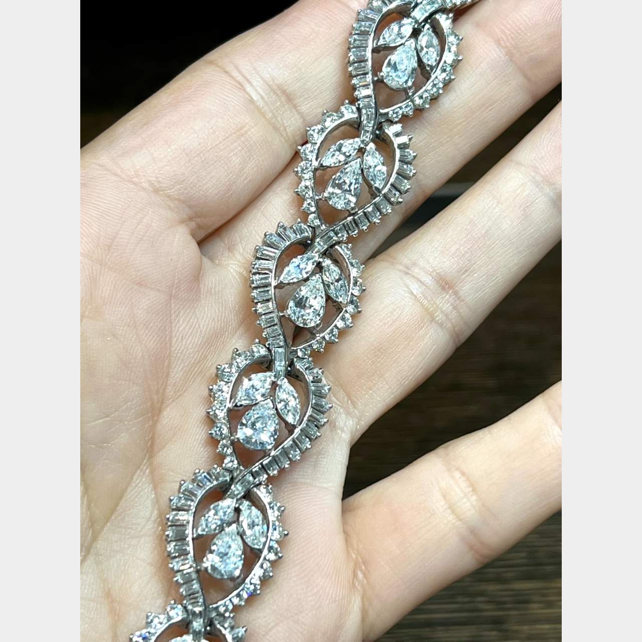 1950’s Vintage Platinum Diamond Bracelet