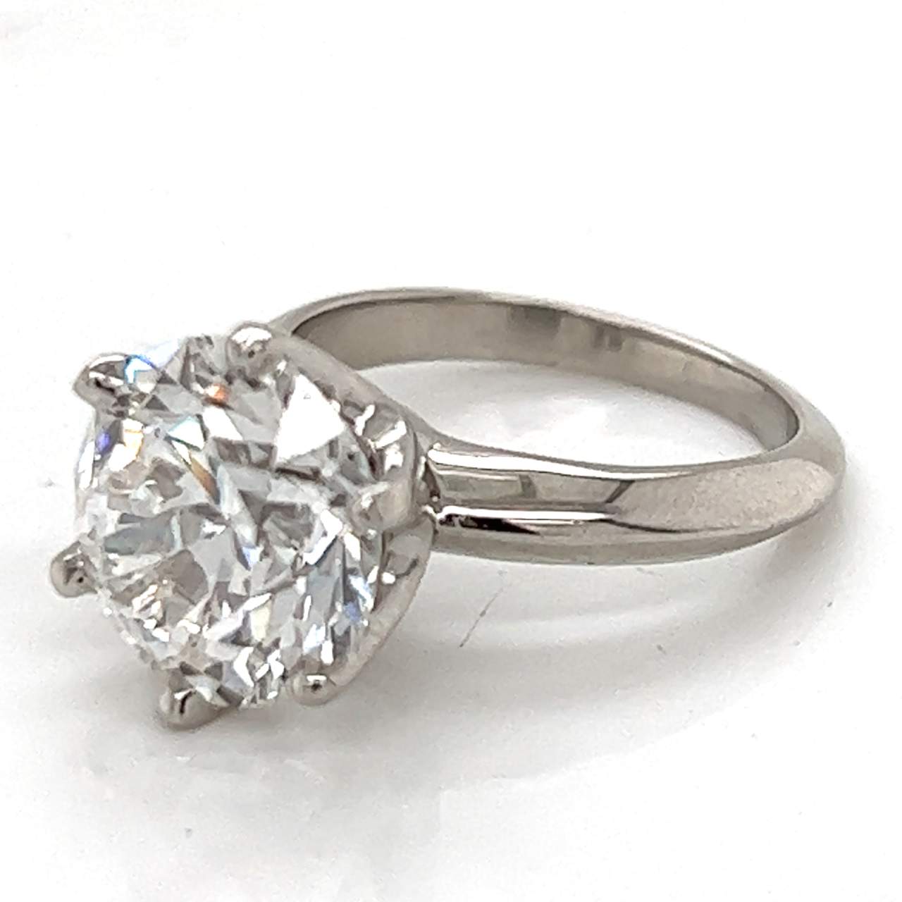Tiffany & Co. Platinum GIA Certified 4.87 Ct. Diamond Engagement Ring