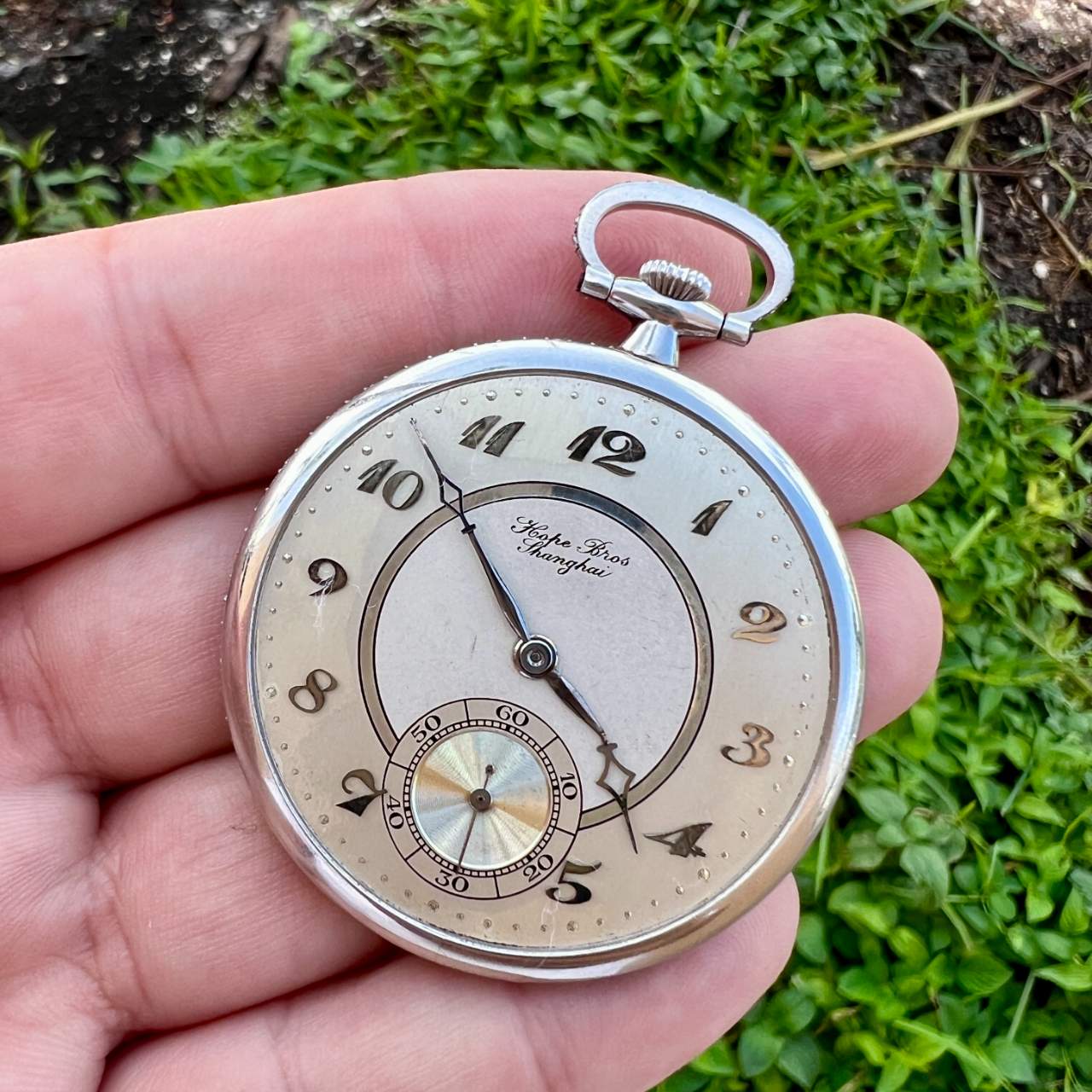 Hope Brothers Shanghai Platinum Pocket Watch
