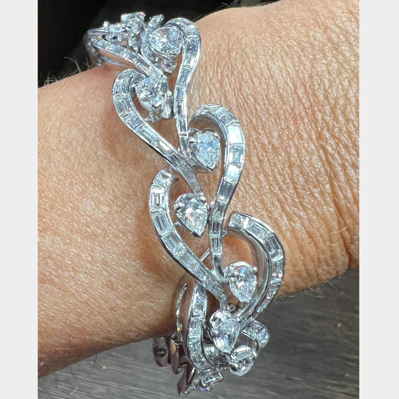 1960’s Platinum Diamond Bracelet
