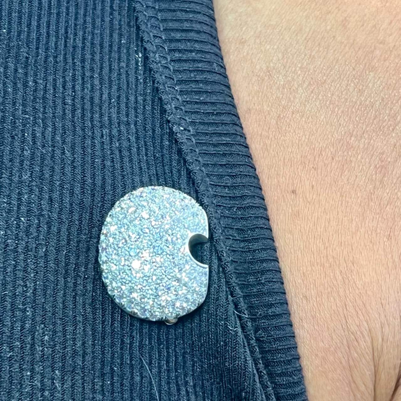 Linda Lee Johnson Platinum Diamond Brooch