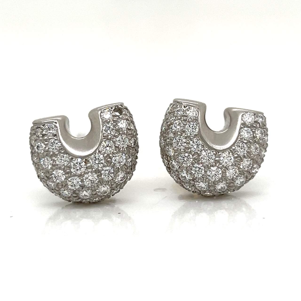 LINDA LEE JOHNSON Platinum & 18K Yellow Gold Earrings