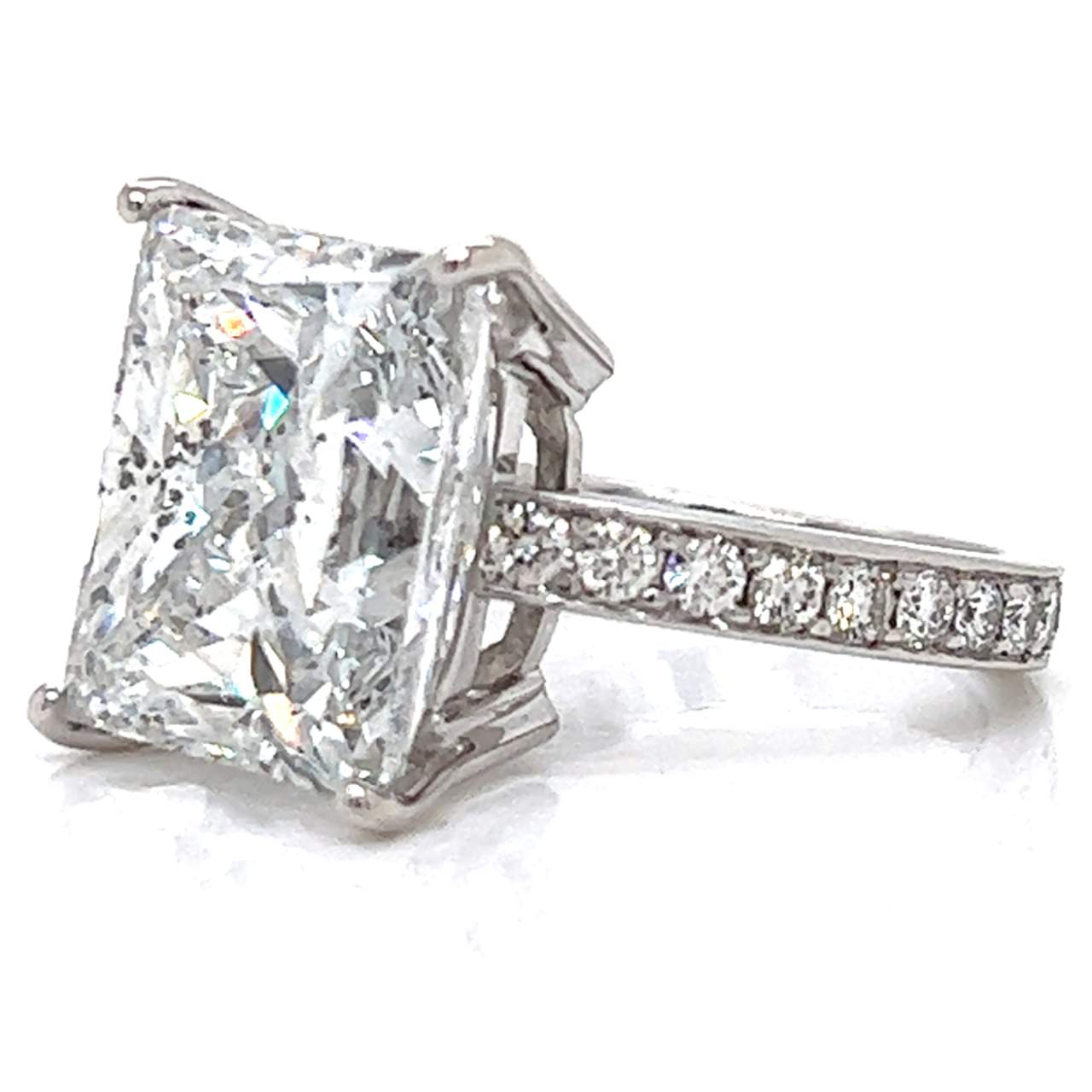 Platinum 13.49 Ct. GIA Certified Diamond Ring - Image 3