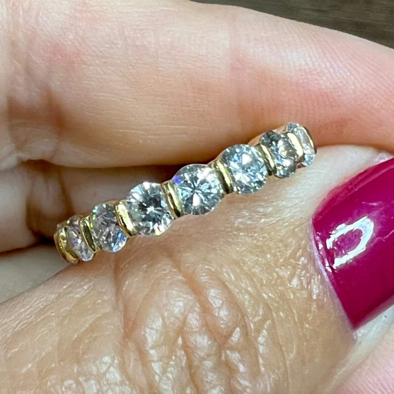 18K Yellow Gold Eternity Band